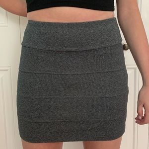 Grey mini skirt
